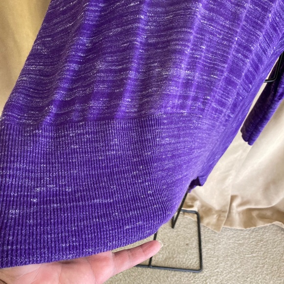 Lane Bryant Hi-Lo Cardigan Sweater, Purple, Size 14/16 - Picture 11 of 12